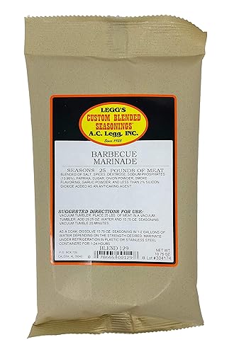 AC Legg Old Plantation Seasonings - Condimento para adobo de barbacoa para 25 libras de carne - 10.75 onzas
