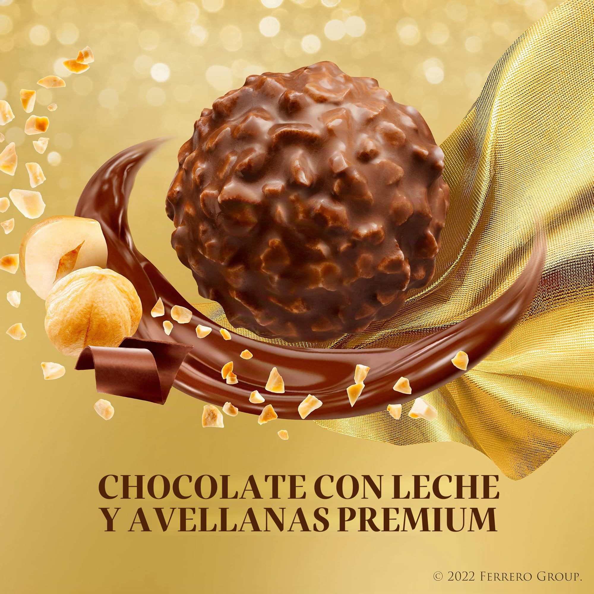 FERRERO ROCHER ITALIAN CHOCOLATE HAZELNUT CANDY 12 PC BOX