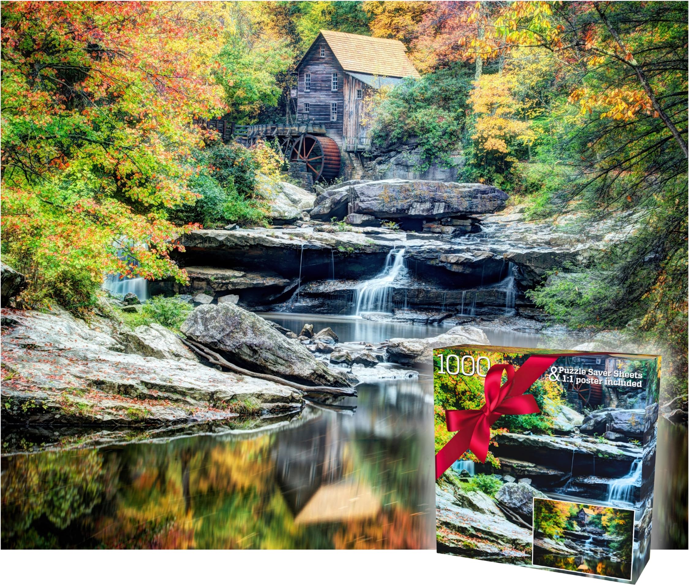 1000 Piece Lake Sunset Jigsaw Puzzle - Real Photo -11 1000 Piece Lake Sunset Jigsaw Puzzle - Real Photo -11