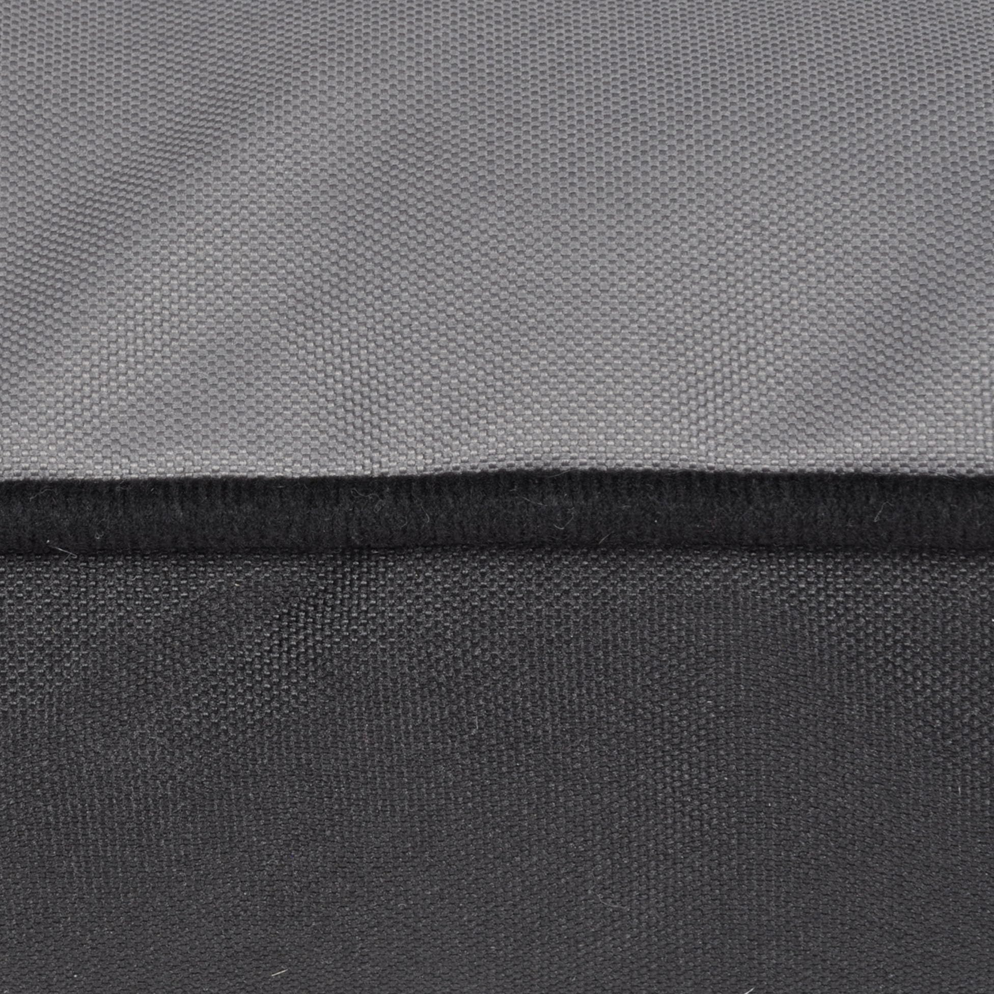 Cesta rectangular de 65 x 50 cm, color negro y gris