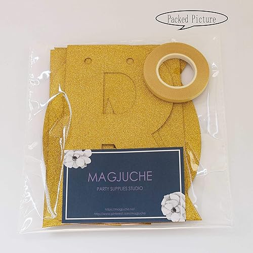 Miniatura 7 de MAGJUCHE Cartel dorado con purpurina de "Cheers to 69 años", decoraciones de fiesta de cumpleaños 69