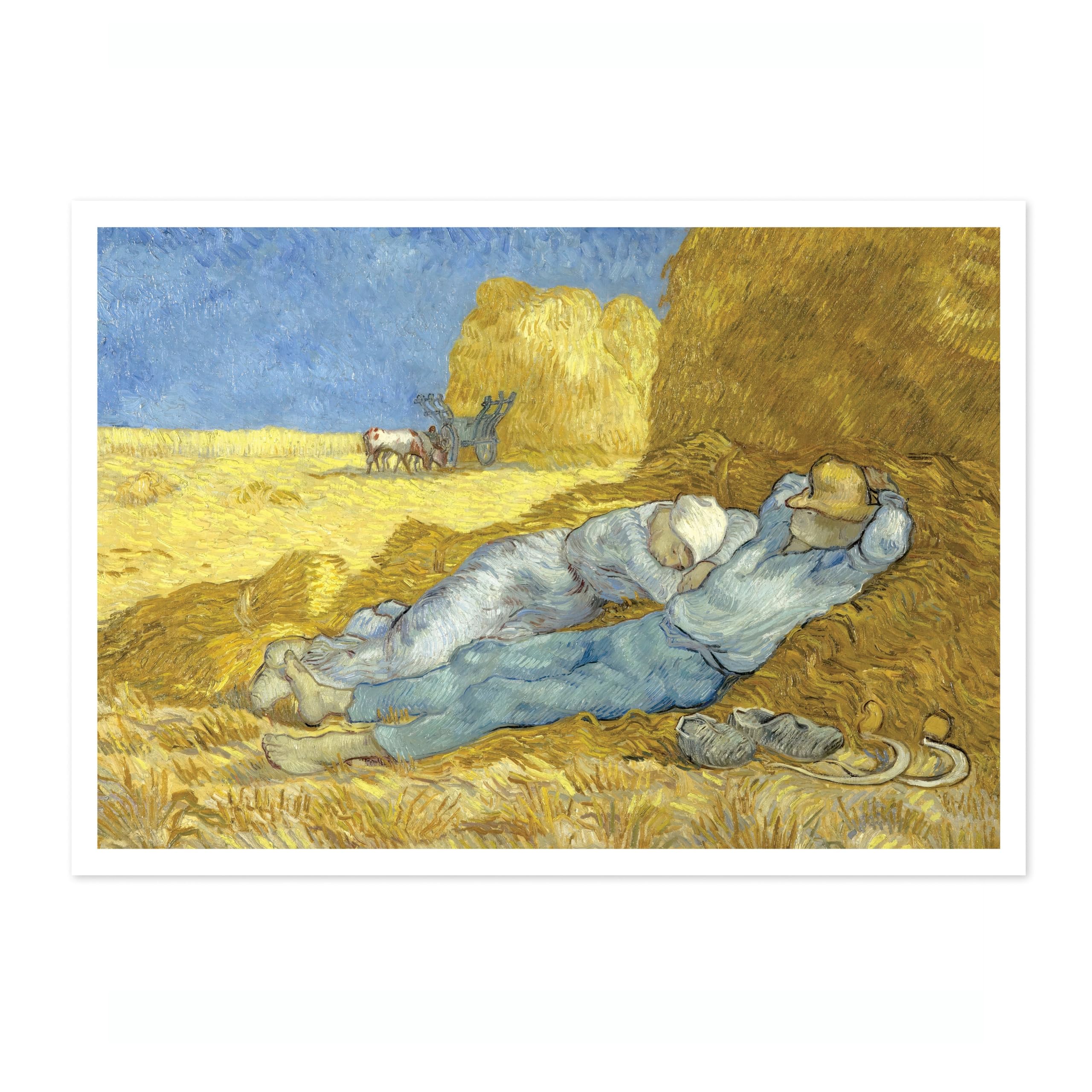 Animato The Siesta Vincent Van Gogh Print, Classic Famous Oil Painting Print, Modern Art Exhibition, Home Decor Wall Art, Archival Matte, A2 (Print Only) - 59.4x42cm