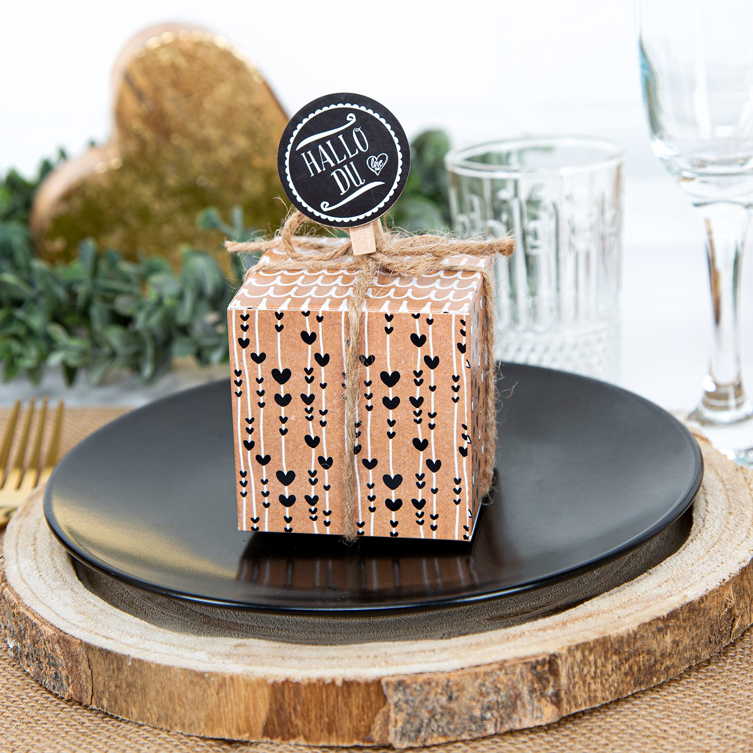 Boîtes Cadeaux - Logbuch-verlag Petite Boîte Carton Vert 7 X Remplir