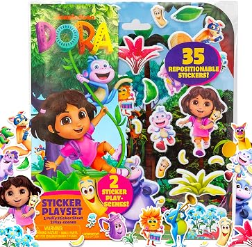 Horizon Group USA Puffy Sticker Playset, Dora