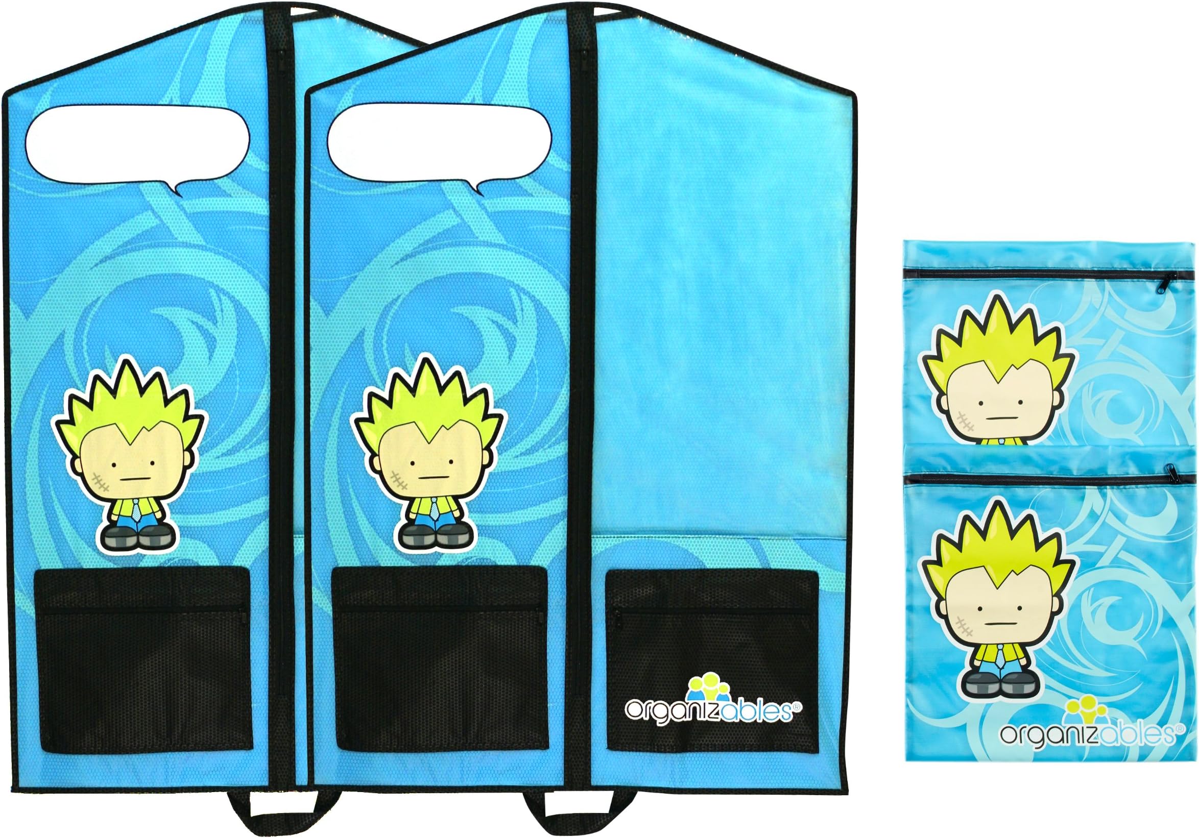 Organizables Children's Hanging Clothes Organizer, Boys Deluxe Weekend Set, Blue