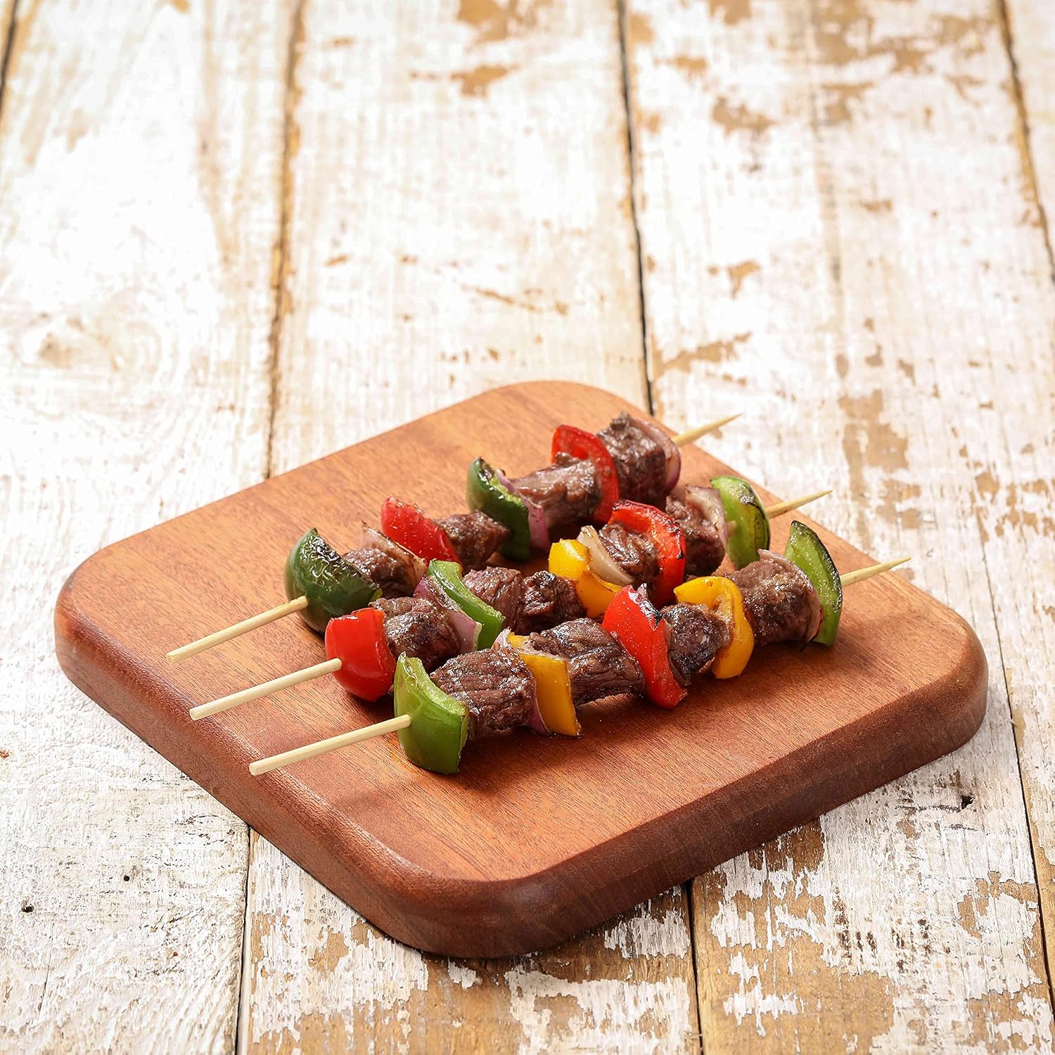 1000 PCS Bamboo Skewers, 12 Inch Wooden Skewer for Appetizers, Fruit, Kebabs, Grilling Barbecue, Mini Burger, Sausage, Cocktail Picks for Drinks, Long Toothpicks, Food Sticks Natural, Kitchen Gadget