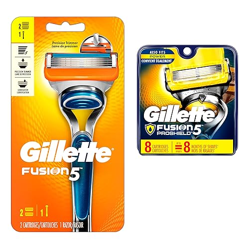 Cuchilla de Afeitar para hombre, Gillette Fusion5, con hojas de repuesto