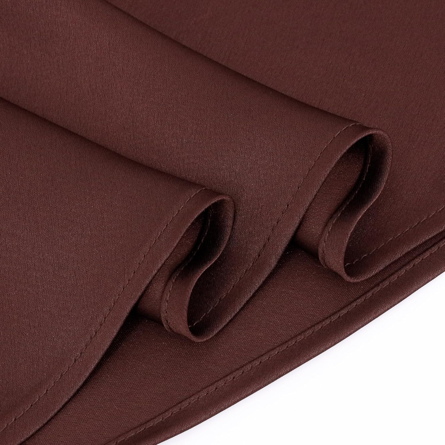 Haoohu Womens Satin High Waist Elastic Midi Skirt Cocktail Party Wedding Elegant Long Skirt - Image 6