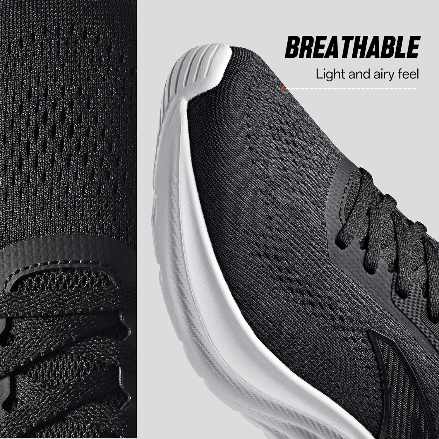 ANTA Men’s Running Shoes, Lightweight Cushioned Breathable Sneakers, Comfortable Trainers with Slip Resistant Outsole for Jogging, Walking and Daily Workout