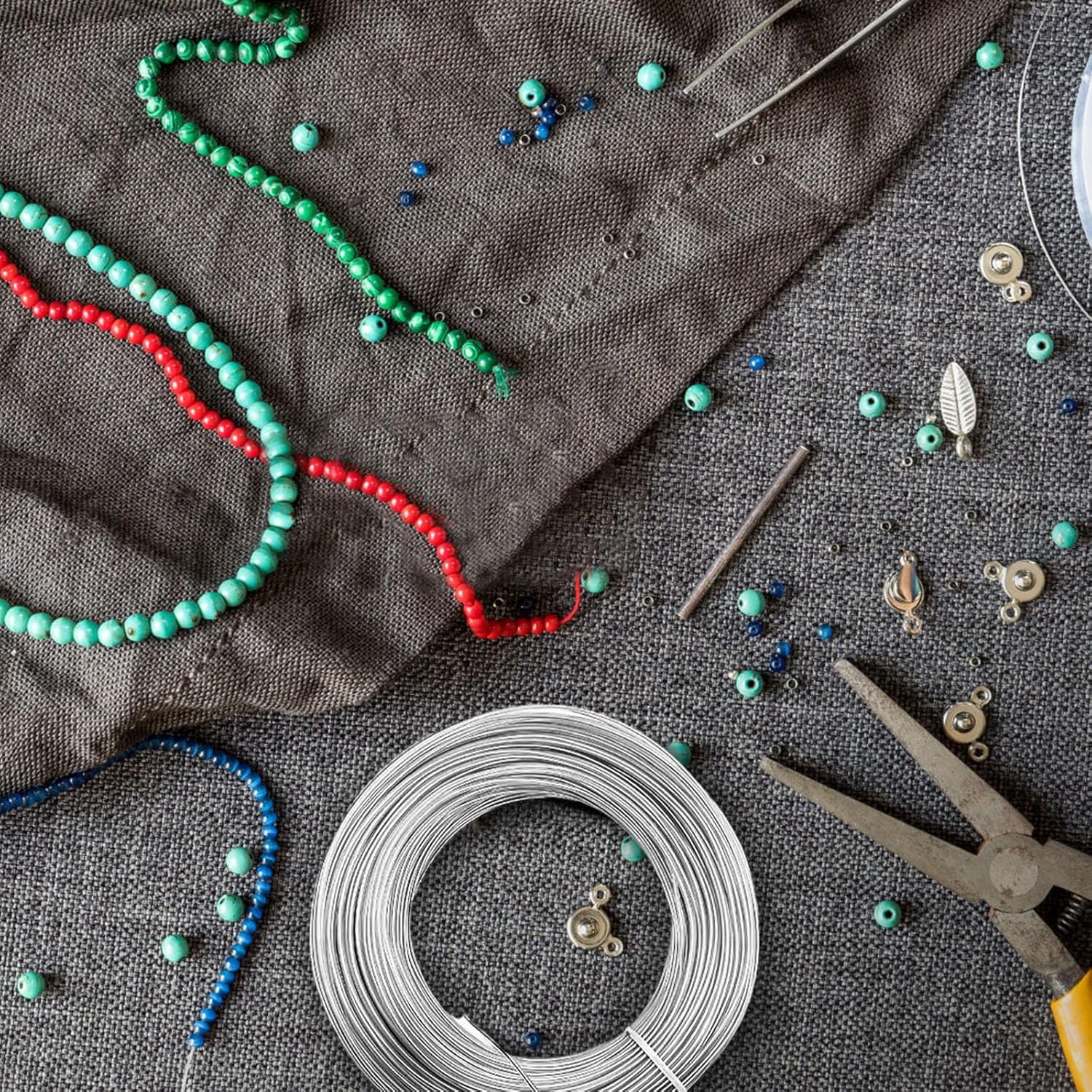 12 Gauge 2mm Aluminum Craft Wire, 100 Feet Bendable Metal Armature Crafting Wire Flexible Modelling Wires for DIY Floral Making Craft Supplies Wreath Making