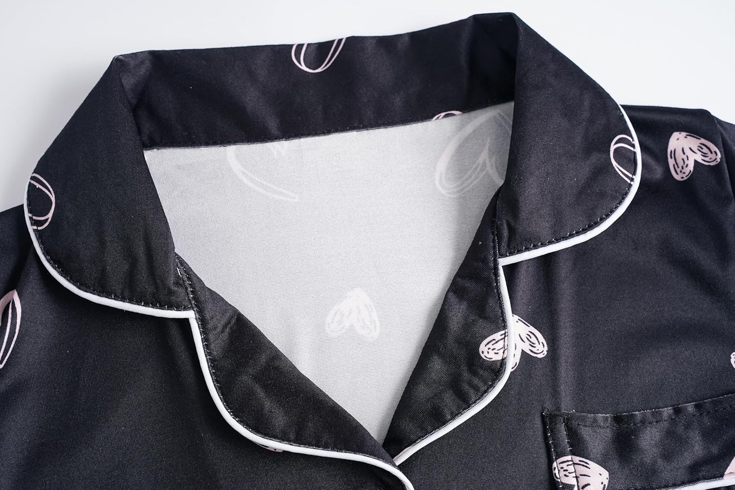 Girls Pajamas Short Sleeve Long Pants and Shorts 3 Piece Sleepwear Button Down Outfit with Pockets Loung Sets - Image 3