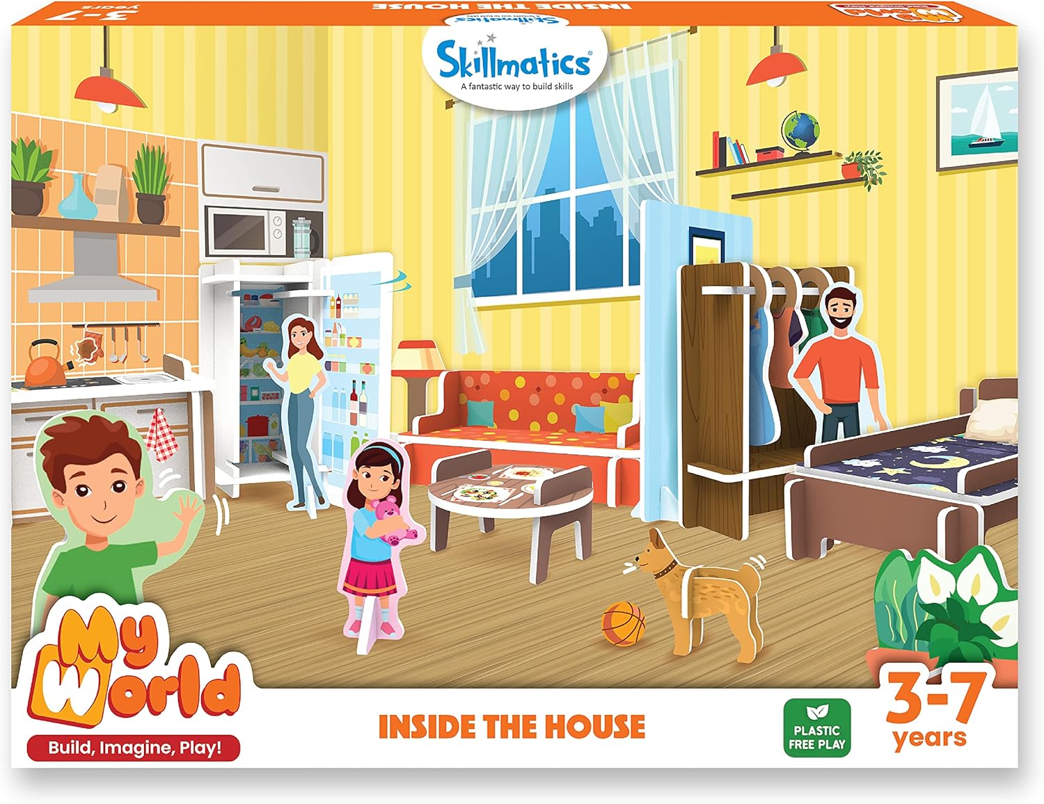 Skillmatics My World : Firefighters to The Rescue! | STEM Building Playset & Learning Toy for Preschool Kids | Gifts for Ages 3-7