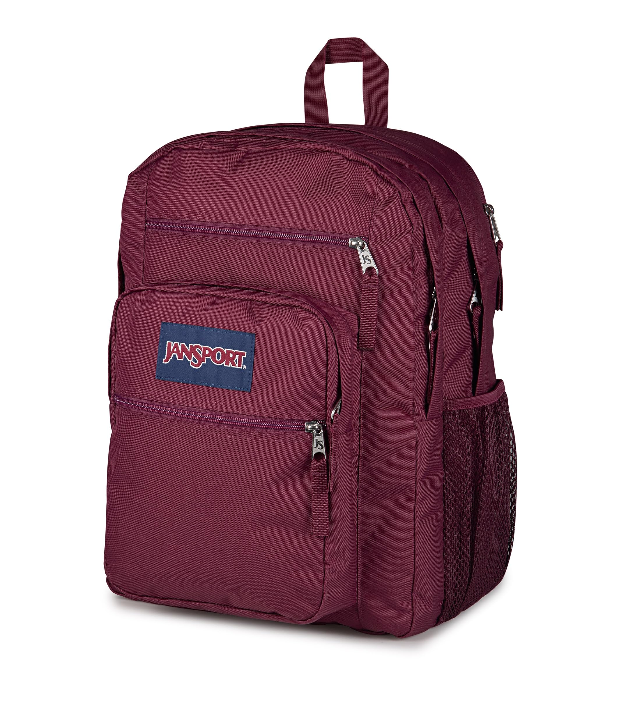 JANSPORT Hombre Estudiante Grande 100% Poliéster, Cherry Laca, L, Clásico