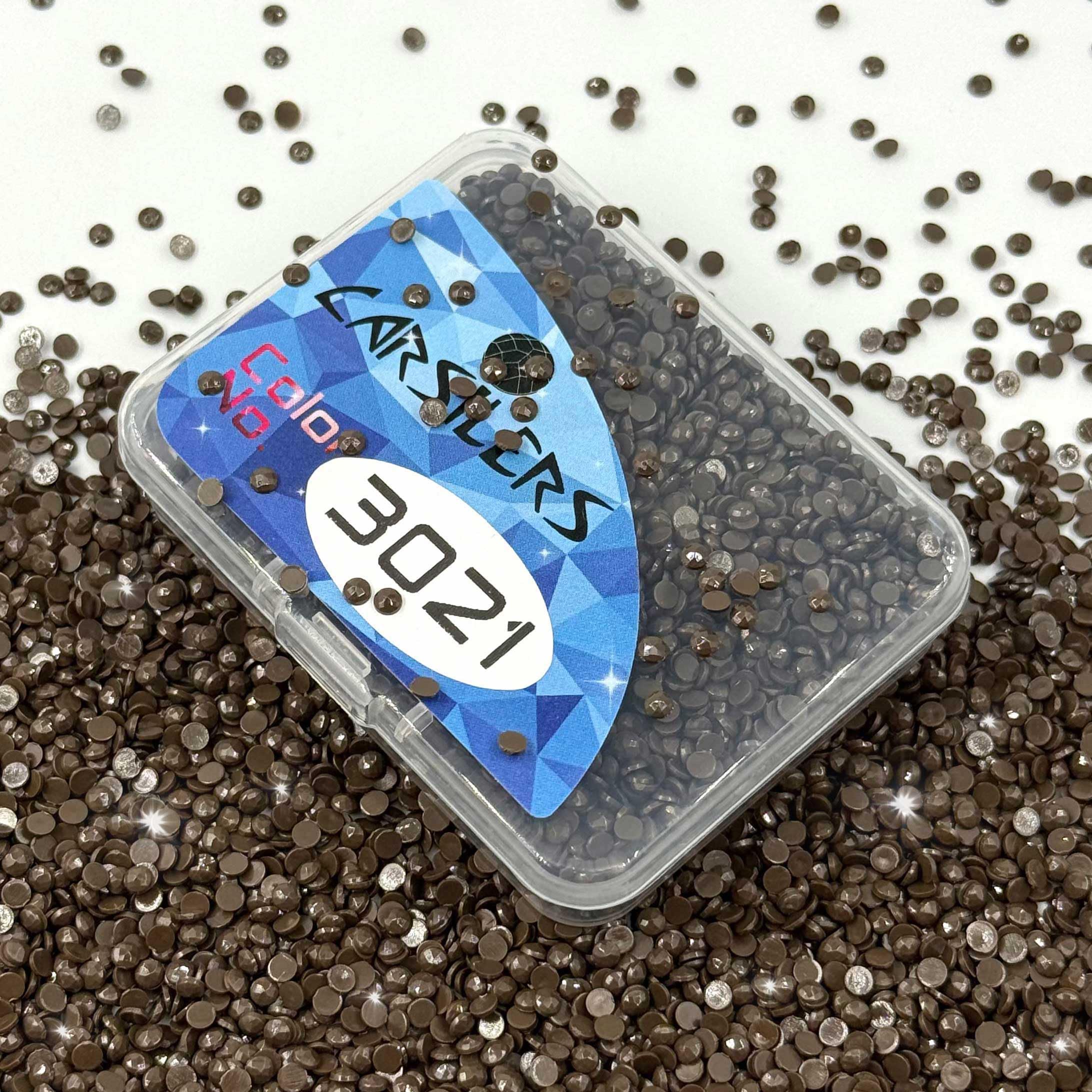 Carsilers Diamond Painting Beads 3021,Diamonds Painting Accessories Replacement for Missing Drills,Diamond Beads Replacement Drills Gems Stones,Round,About 3500pcs — image 1