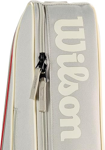 Vista 6 de Wilson Bolsas de raqueta de tenis para equipos 2025 Avena/Rojo