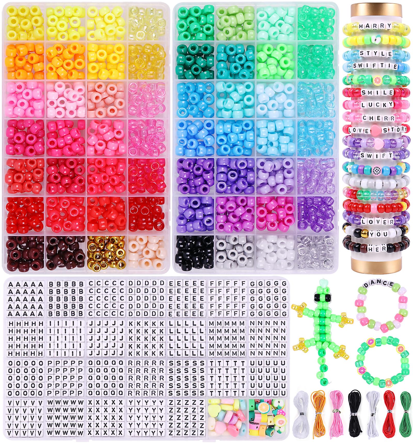 Wutubug Letter Bead Kit 3000 Pcs