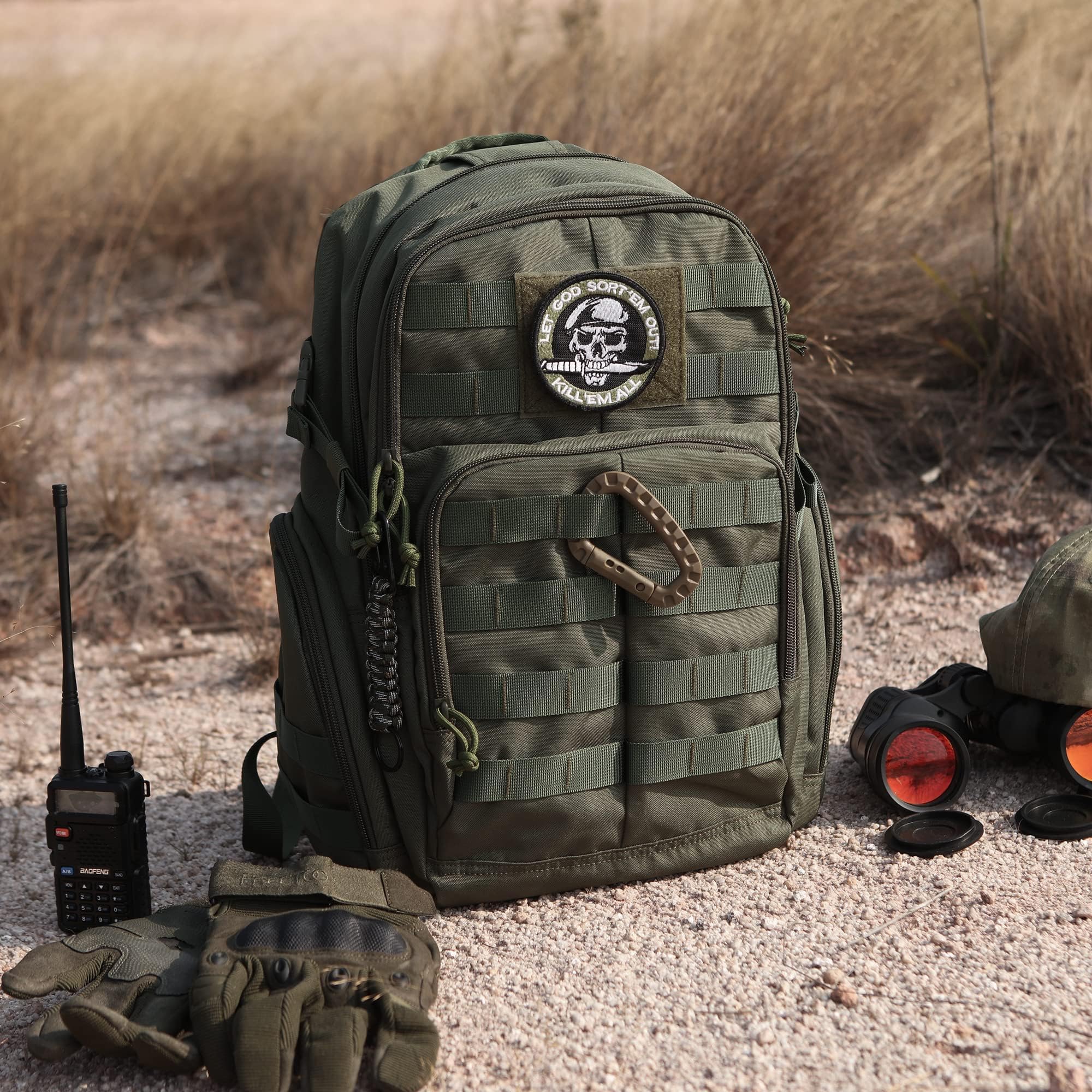 Mardingtop 40L Militaire Armée Sac à dos tactique multifonctionnelles rangement Adulte Sacs à Dos Trekking/Randonnée/en Plein air