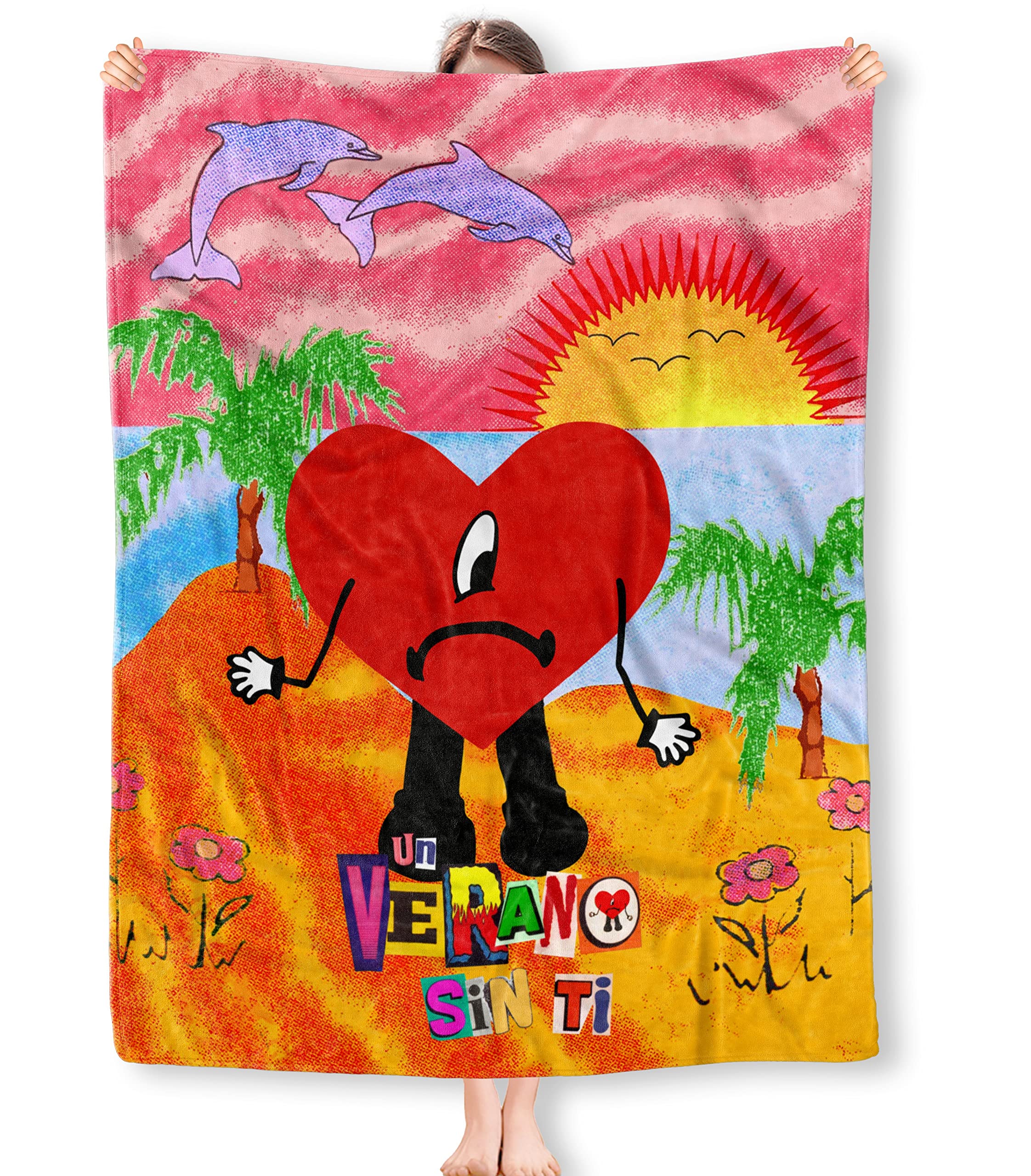 Fashion Blanket Flannel Air Conditioning Blanket Soft Lightweight Warm Throw Blankets for Couch Bed Sofa Travel 80"x60"