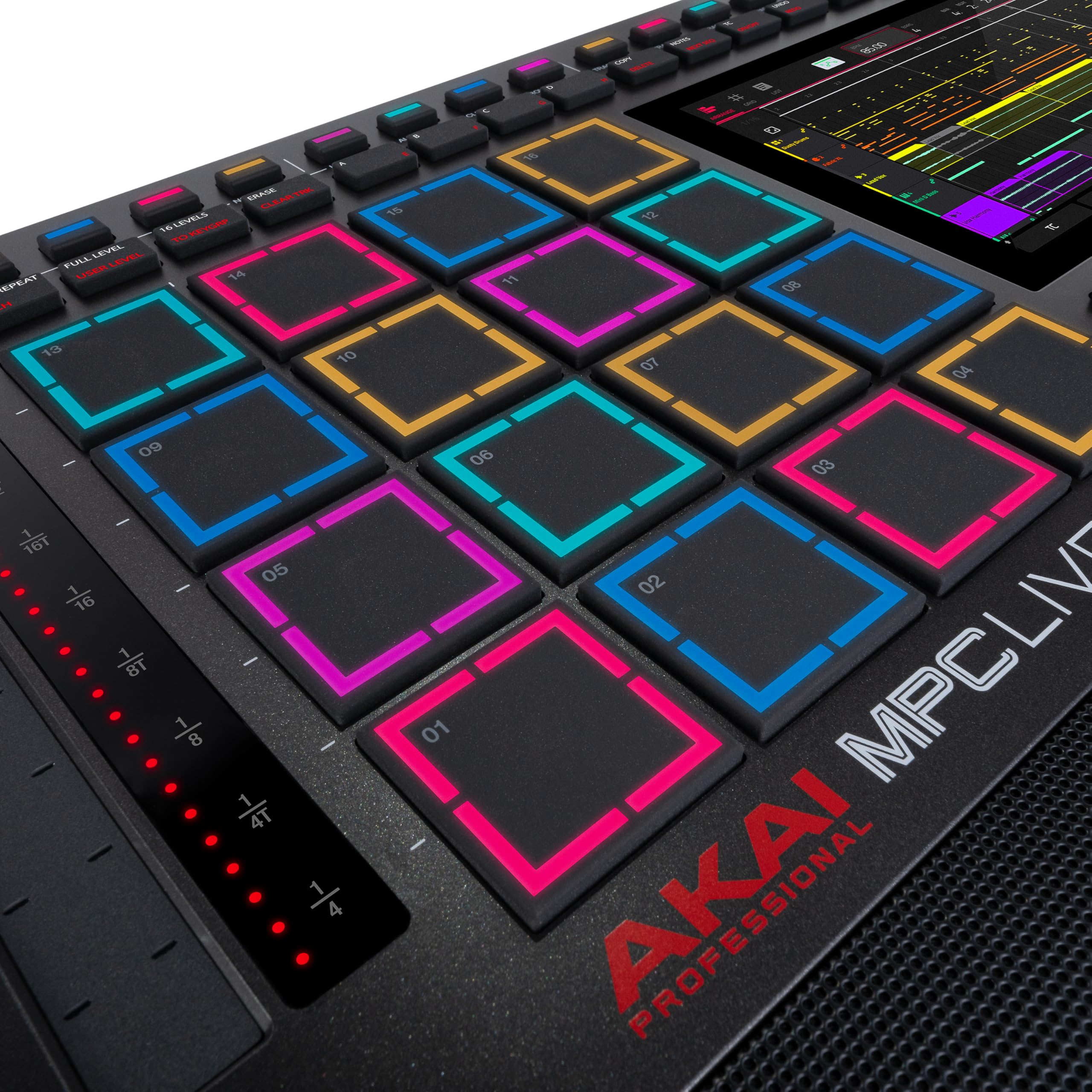Akai Professional MPC Live III Centre de Production Musicale Portable Autonome avec Pads MPCe, Séquenceur, Écran Tactile, Micro, Enceintes Stéréo, Interface Audio, Wi-Fi, Bluetooth, Batterie