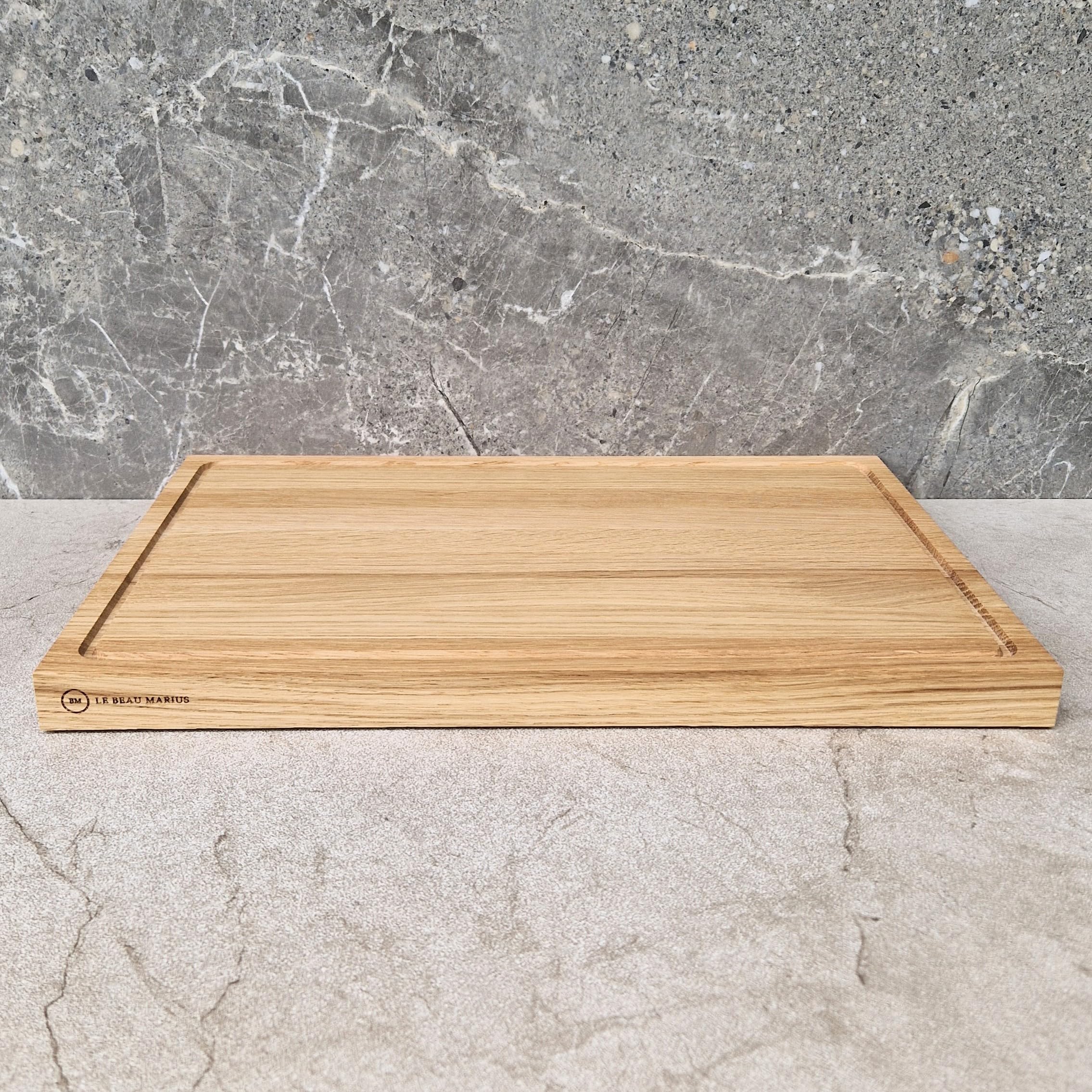 Planche à Découper en Chêne Massif 40x30x2 cm