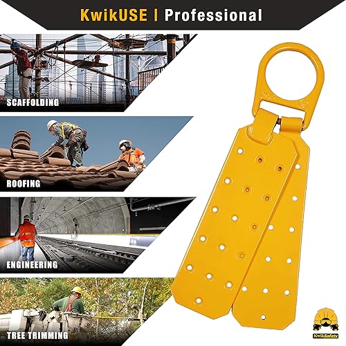 Miniatura 8 de KwikSafety - Charlotte, NC - GATOR BUNDLE Anclaje de techo, 50 pies VLA, cordón de seguridad de 6 pies, correa de brazo cruzado, arnés de seguridad