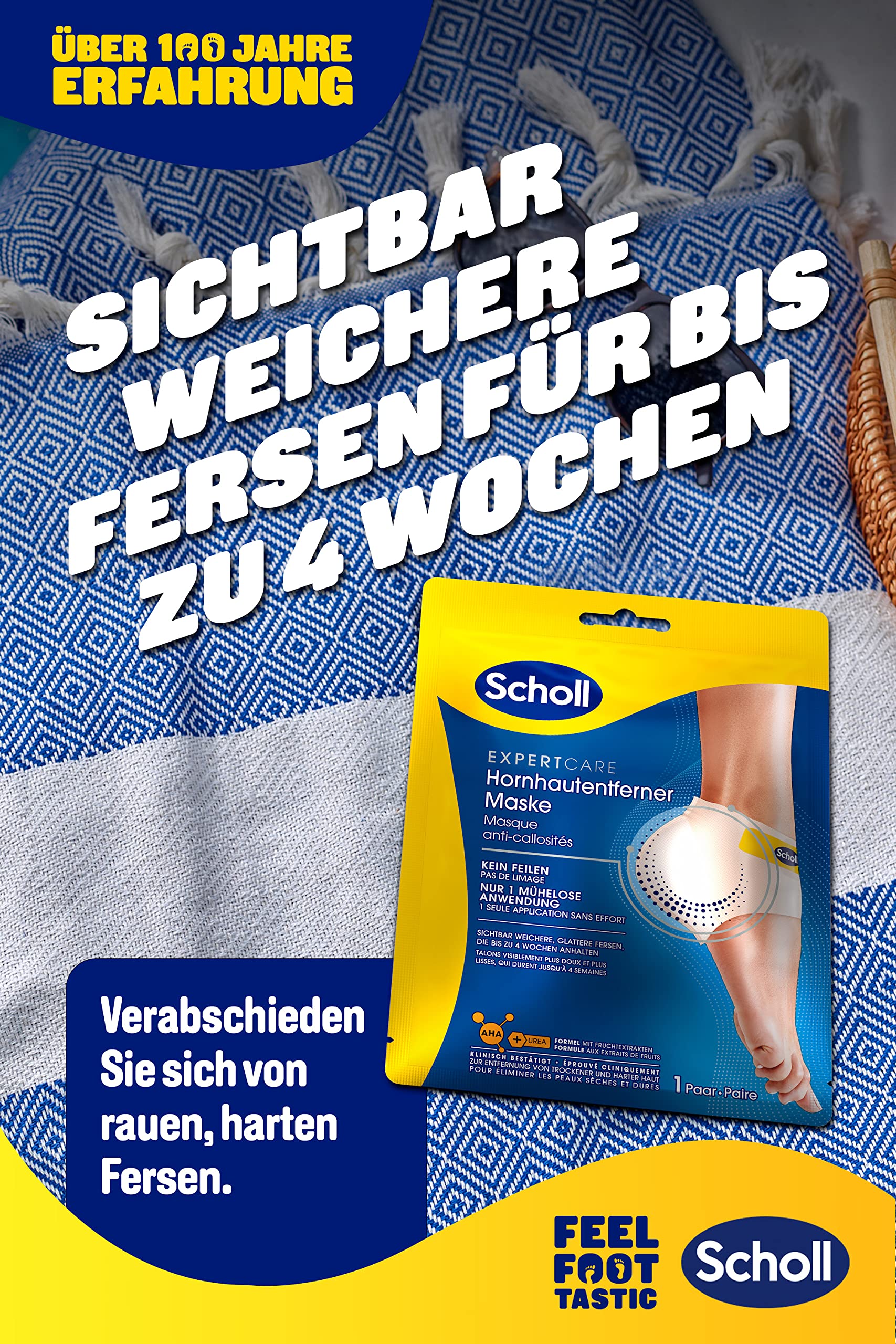 Máscara exfoliante Scholl para eliminar callos - Calcetines para eliminar callos - Máscara para pies sedosos y suaves