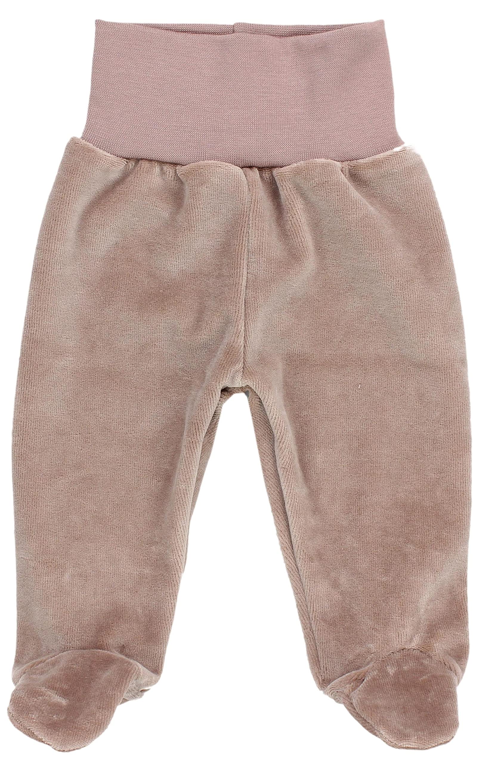 TupTam Pantaloni con Piedini da Neonato per Bambine e Ragazze in Velour, 3 Pezzi