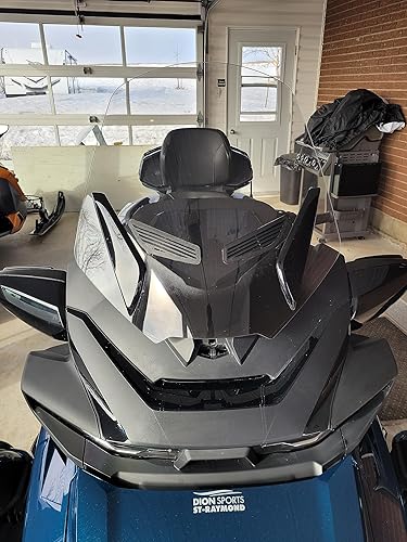 Miniatura 6 de Rejilla negra para BRP Spyder Can-Am RT RTL 2020-2026 Parabrisas delantero protector de vidrio de nuevo insectos viento y lluvia Buena rejilla de