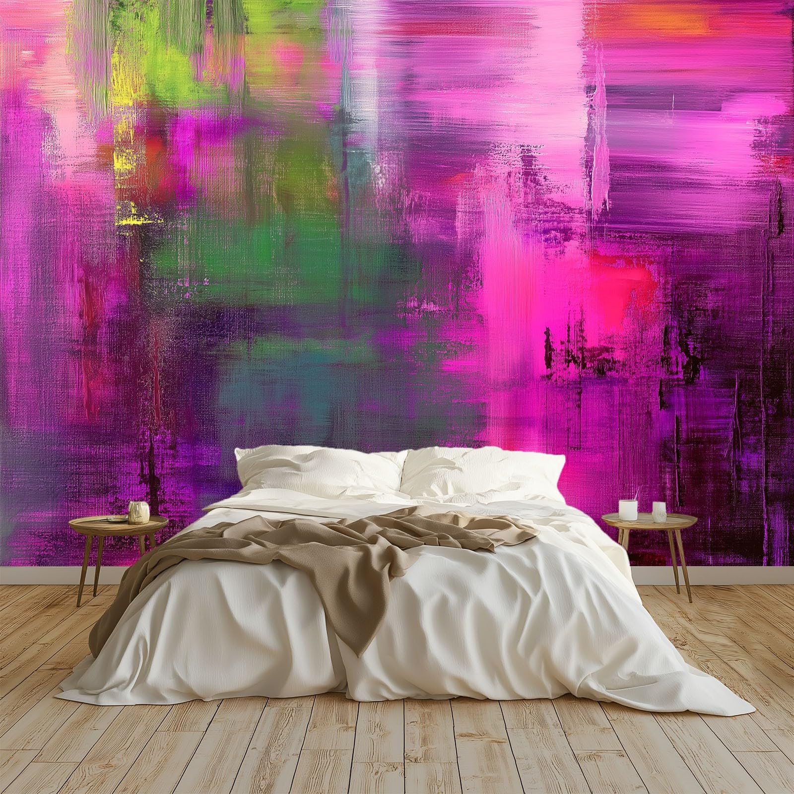 Poster geant mural abstrait violet 400x280 papier peint panoramique