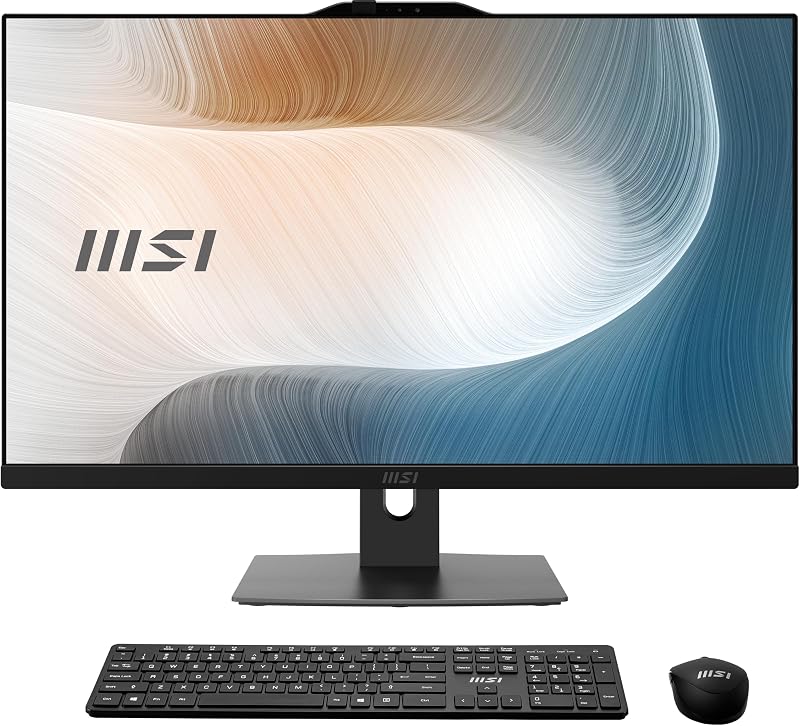 Modern AM272P AIO Desktop: 27" FHD, Intel Core 5-120U, 16GB Memory, 1TB M.2 NVMe SSD, WiFi 6E, BT 5.3, Windows 11 Home: Black 1M-822US