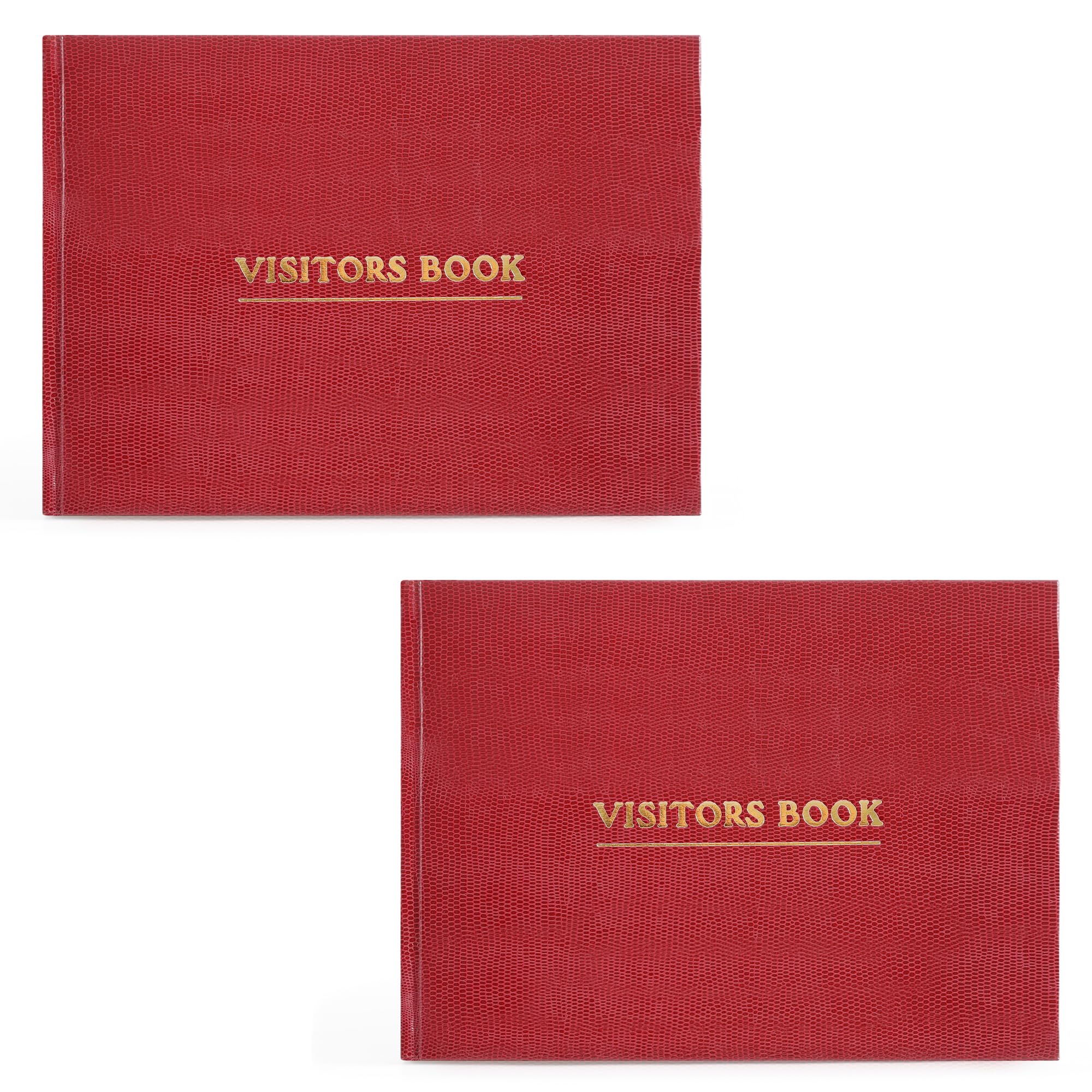 ARPAN Visitor Book Log Book for Business, Hotels, Office, Organisations, Guest Houses, Reception, School, College, University (Burgundy - Pack of 2)