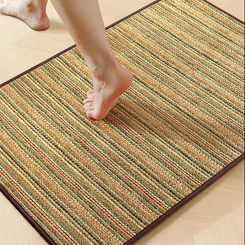 Miniatura 25 de YIHOUSE Alfombras de Baño 17x24 - Alfombra de Baño Pequeña Antideslizante de Secado Rápido Absorbente, Alfombras de Baño Delgadas que Caben Debajo