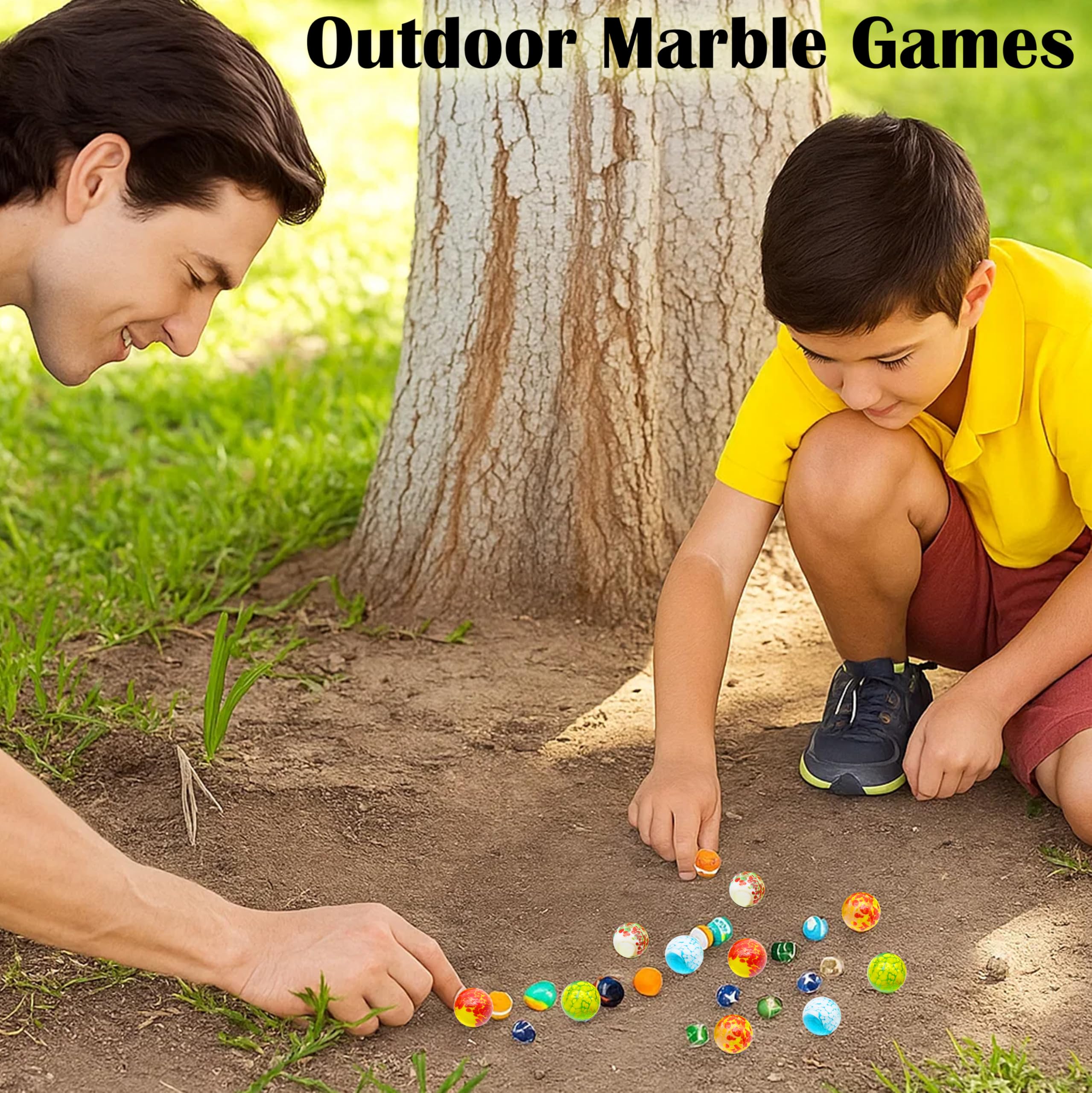ARSUK Marmi a Pois in Vetro – 10 Biglie 25 mm Fatte a Mano, Set Colorato da Collezione per Bambini, Marble Run, Piste Biglie, Gioco Educativo, Decorazioni Casa, Giardino, Acquari, Regalo Creativo 250g