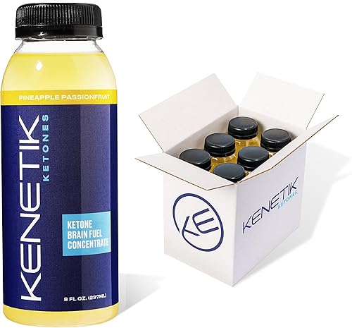 Kenetik Mezcla de bebidas cetonas, mezcla de cetonas exógenas líquidas, keto, sin cafeína y azúcar, suplemento vegano para energía limpia y enfoque