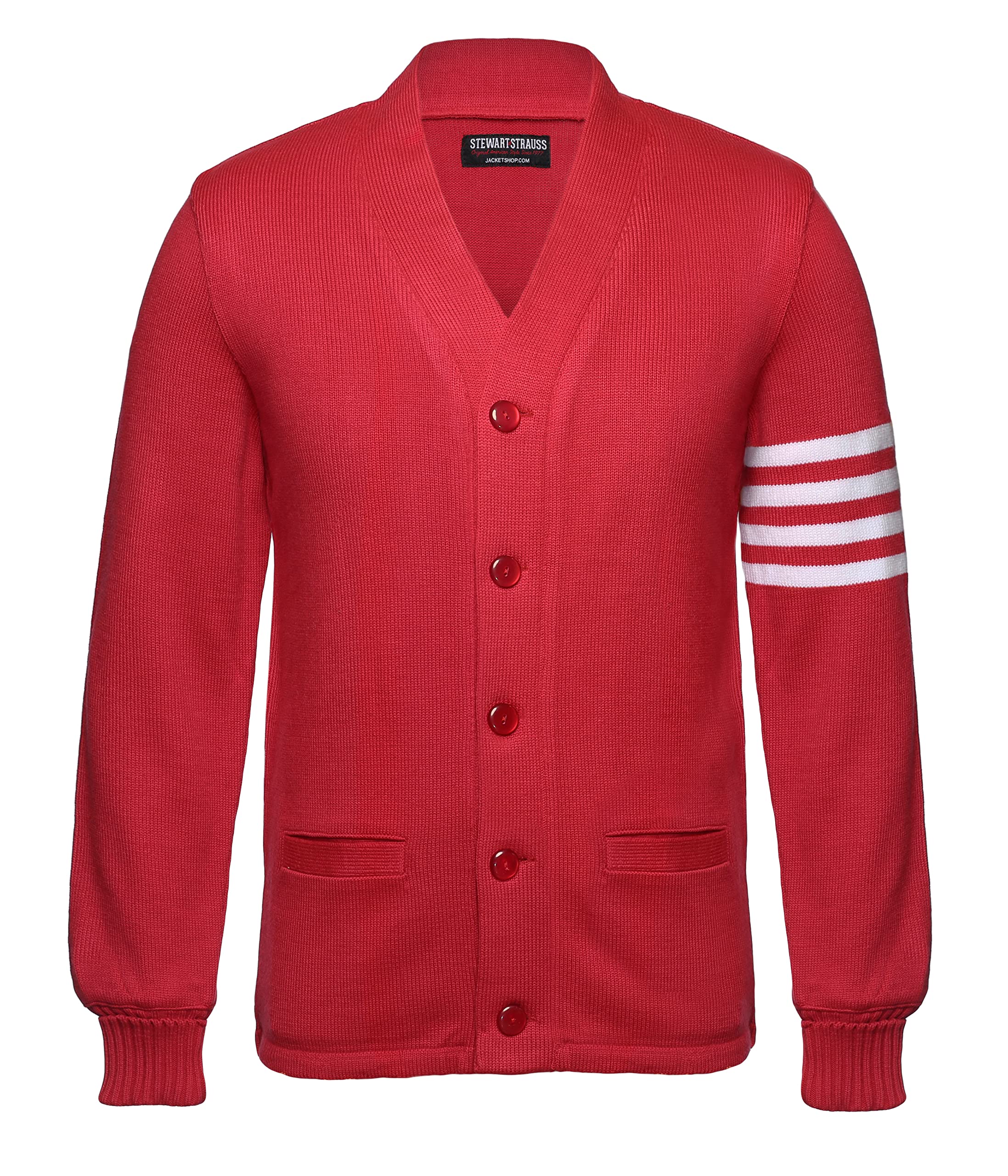 Stewart &amp; Strauss Cardigan Varsity Letter Sweater