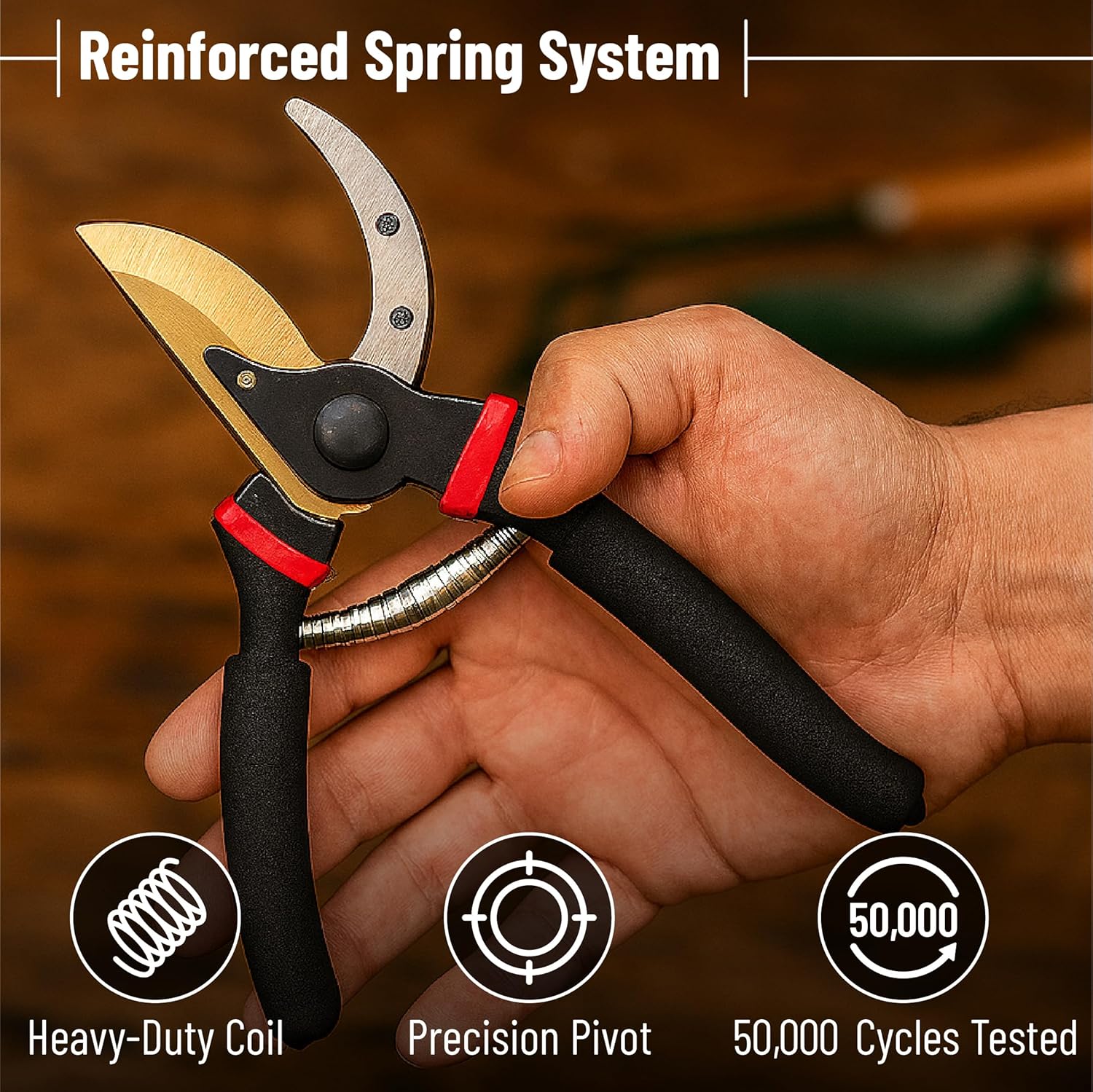 Mr. Pen- Pruning Shears, Garden Shears, 8" Professional, Titanium Blade, Garden Scissors, Gardening Shears