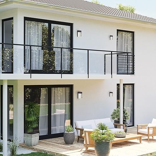 Miniatura 2 de EGLO Venecia - Aplique de pared para exteriores de 7 pulgadas, moderno LED, regulable, impermeable, para interiores y exteriores, iluminación de