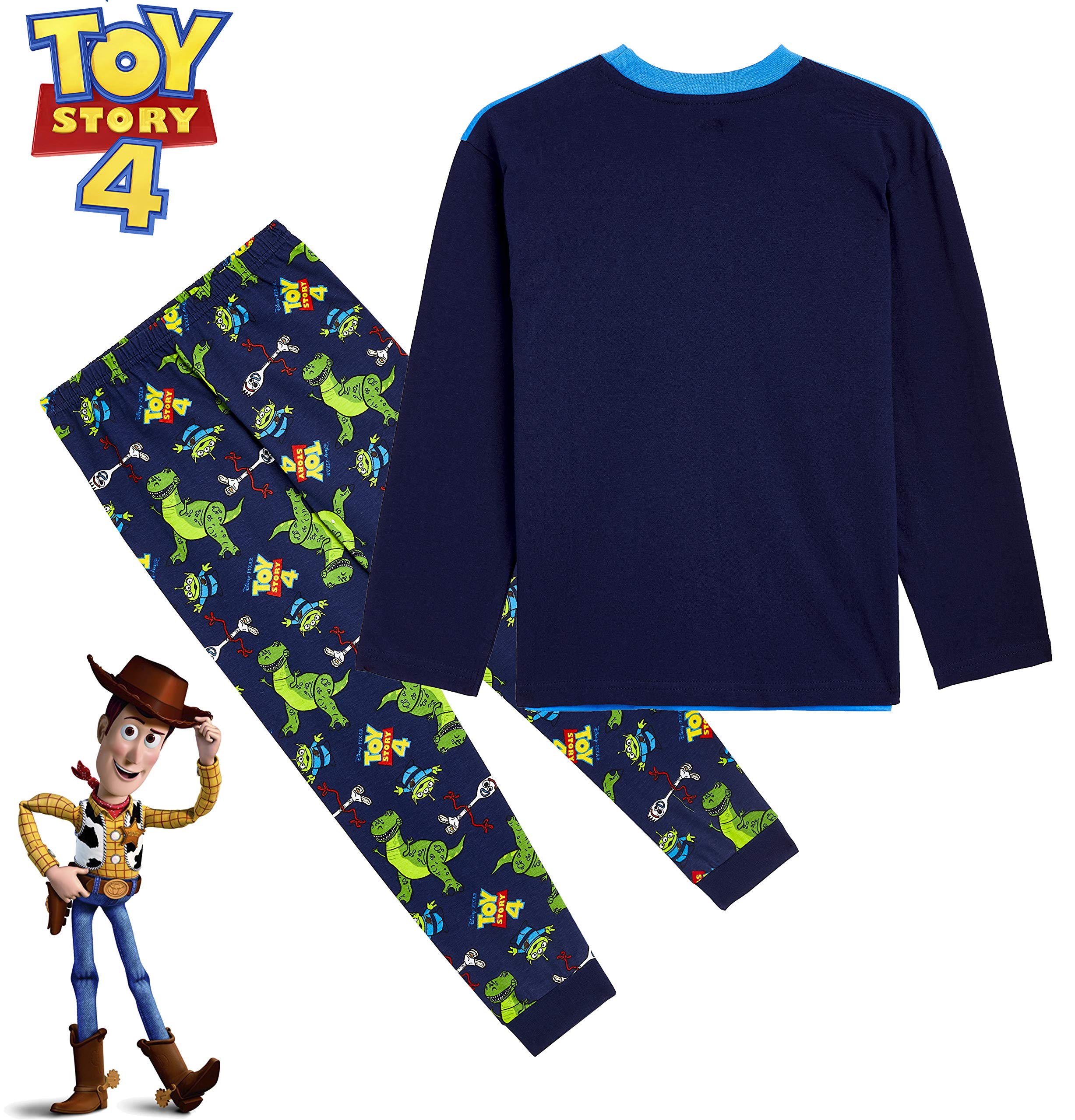 Disney Toy Story 4 Pyjamas for Kids, Boys Pjs Set with Buzz Lightyear