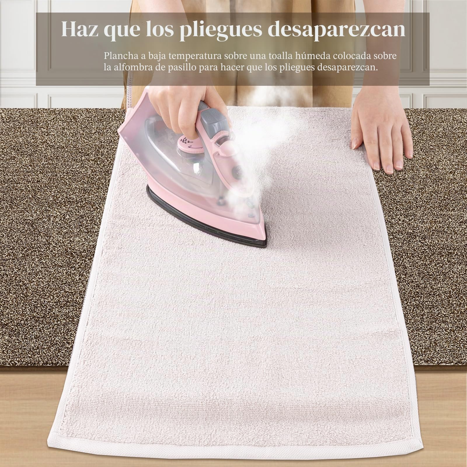 Enyhom Alfombra Pasillo Larga 80 x 300 cm, Moderna Absorbente Alfombra Cocina Lavable Esponjosas Tapete Cocina Entrada, Alfombra Antideslizante para Pasillos, Entrada, Dormitorio, Lavandería
