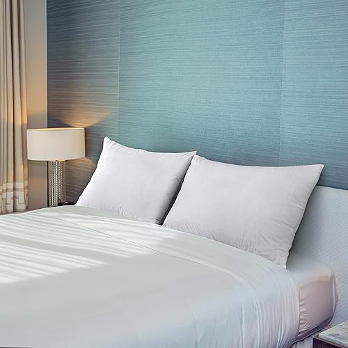 Miniatura 7 de Utopia Bedding Protectores de almohada impermeables con cremallera (paquete de 2), funda de almohada de rizo color blanco King, fundas de almohada a