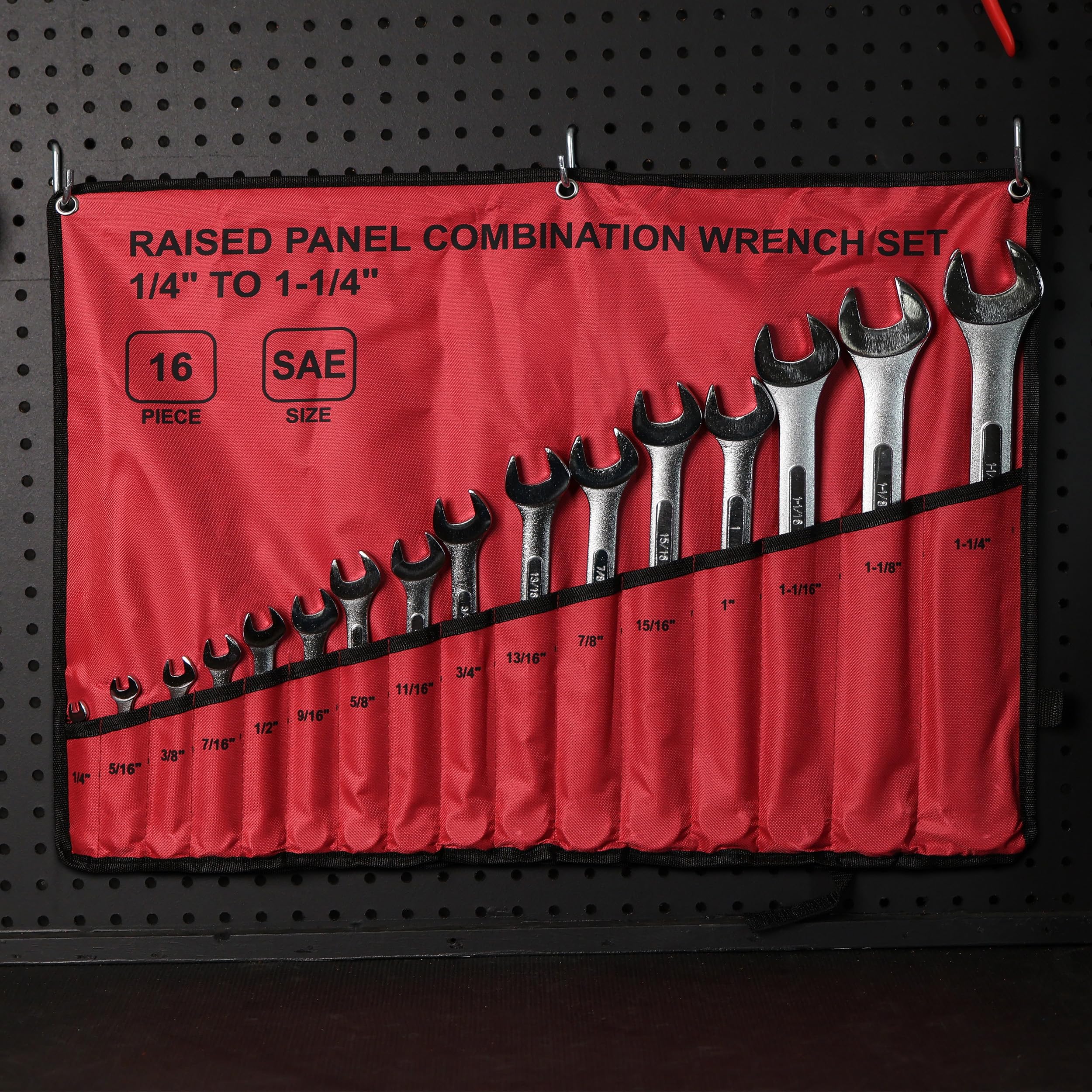 ABN | raised panel combination wrench set SAE standard wrench set 1/10,2 cm a 1 – 1/10,2 cm pollici pezzi Set chiavi combinate
