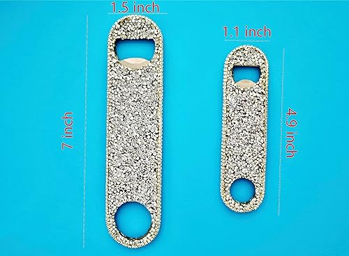 Miniatura 4 de Abridor de cerveza brillante para camareros, abridor de botellas de cerveza de cristal, abridor de botellas de cerveza con purpurina para mujer,