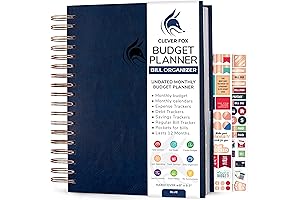 Clever Fox 2021 Budget Planner - Budgeting Journal, Monthly Bill Organizer, and Expense Tracker