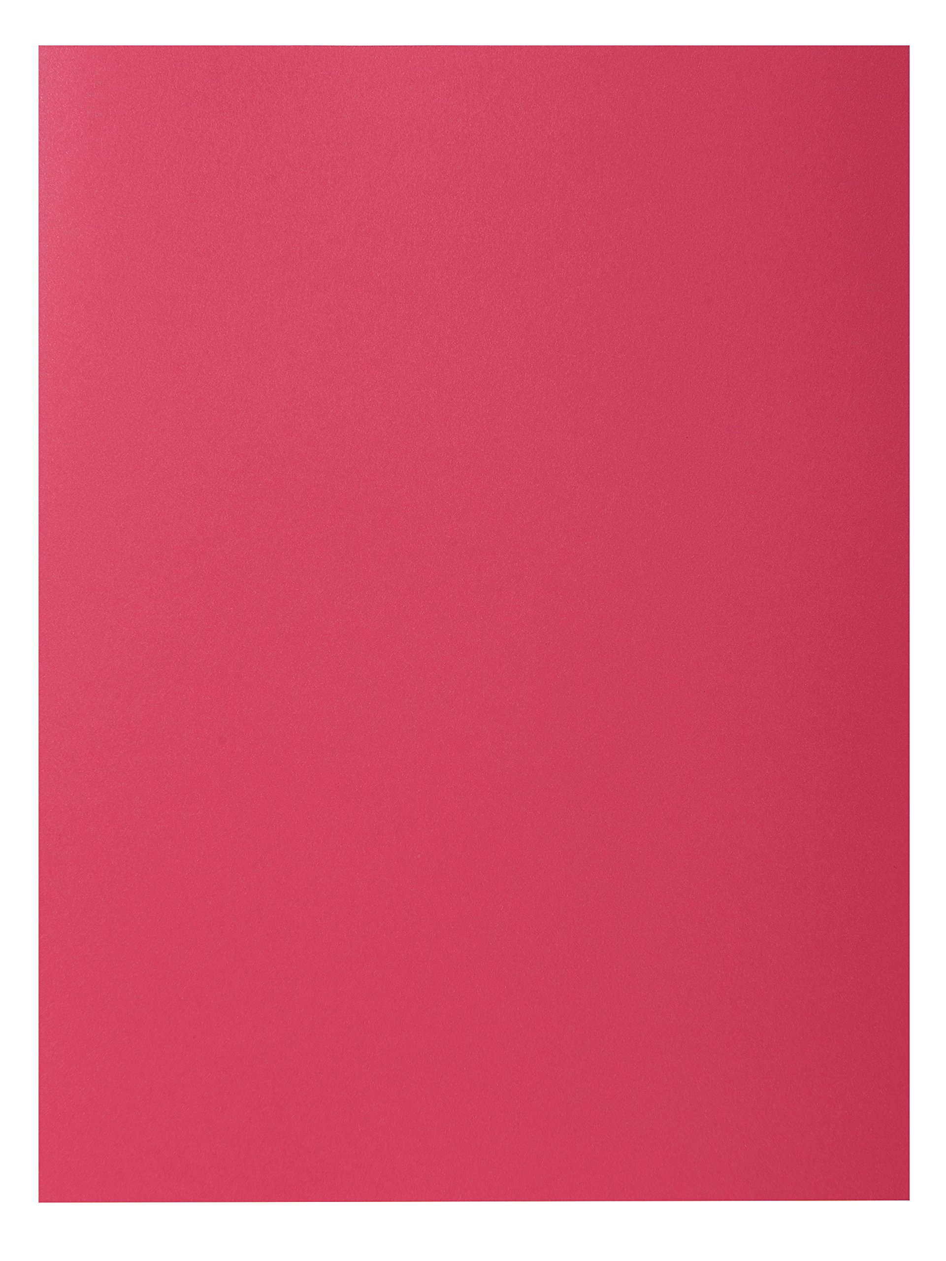 Exacompta - Ref 210016E - Rocks Square Cut Folder - 240 x 320mm in Size, Suitable for Holding A4 Documents, 210gsm Coloured Card - Raspberry Colour (Pack of 100)