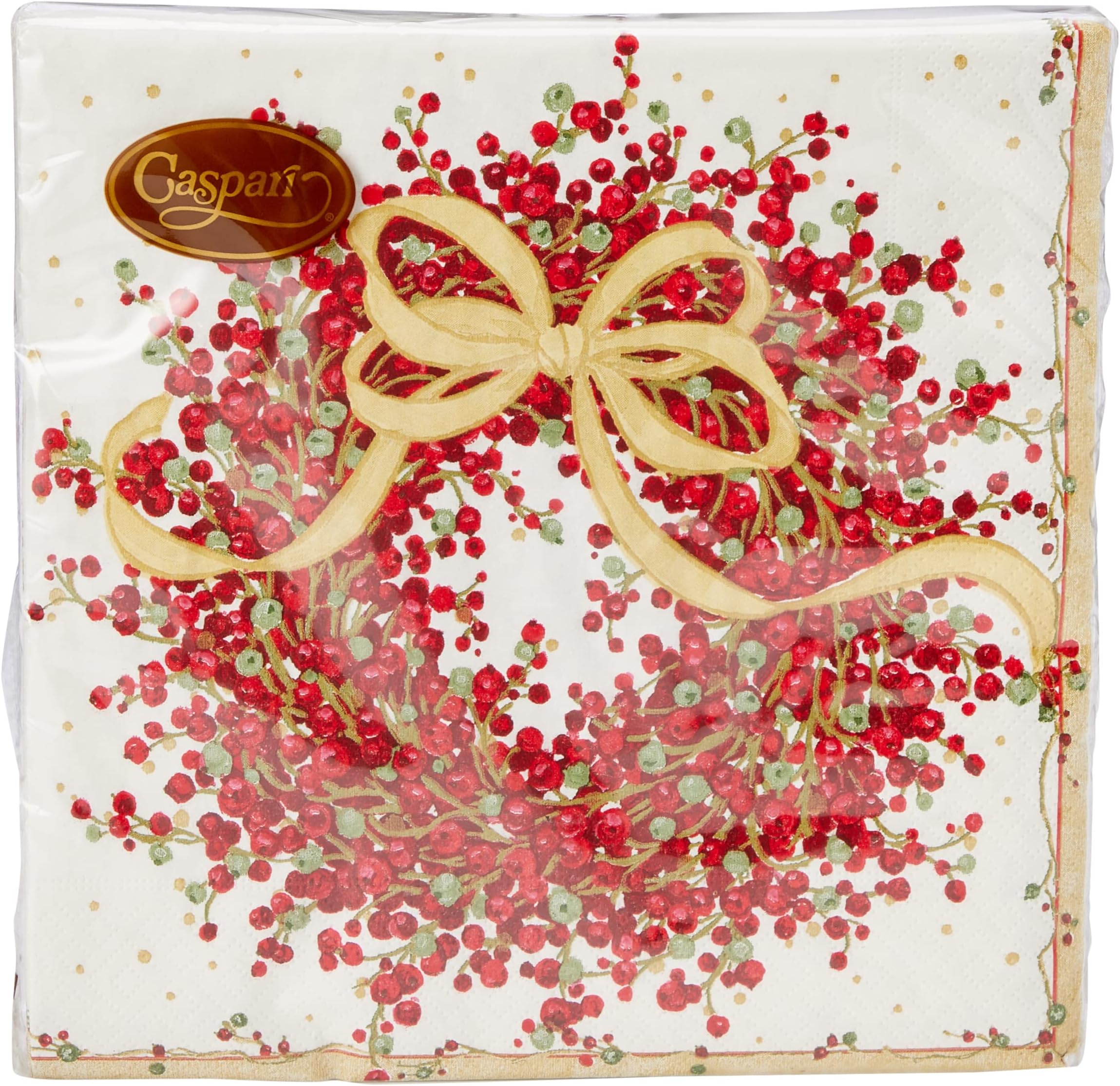 Entertaining Pepper Berry Dinner Napkins, Red, 20-Pack