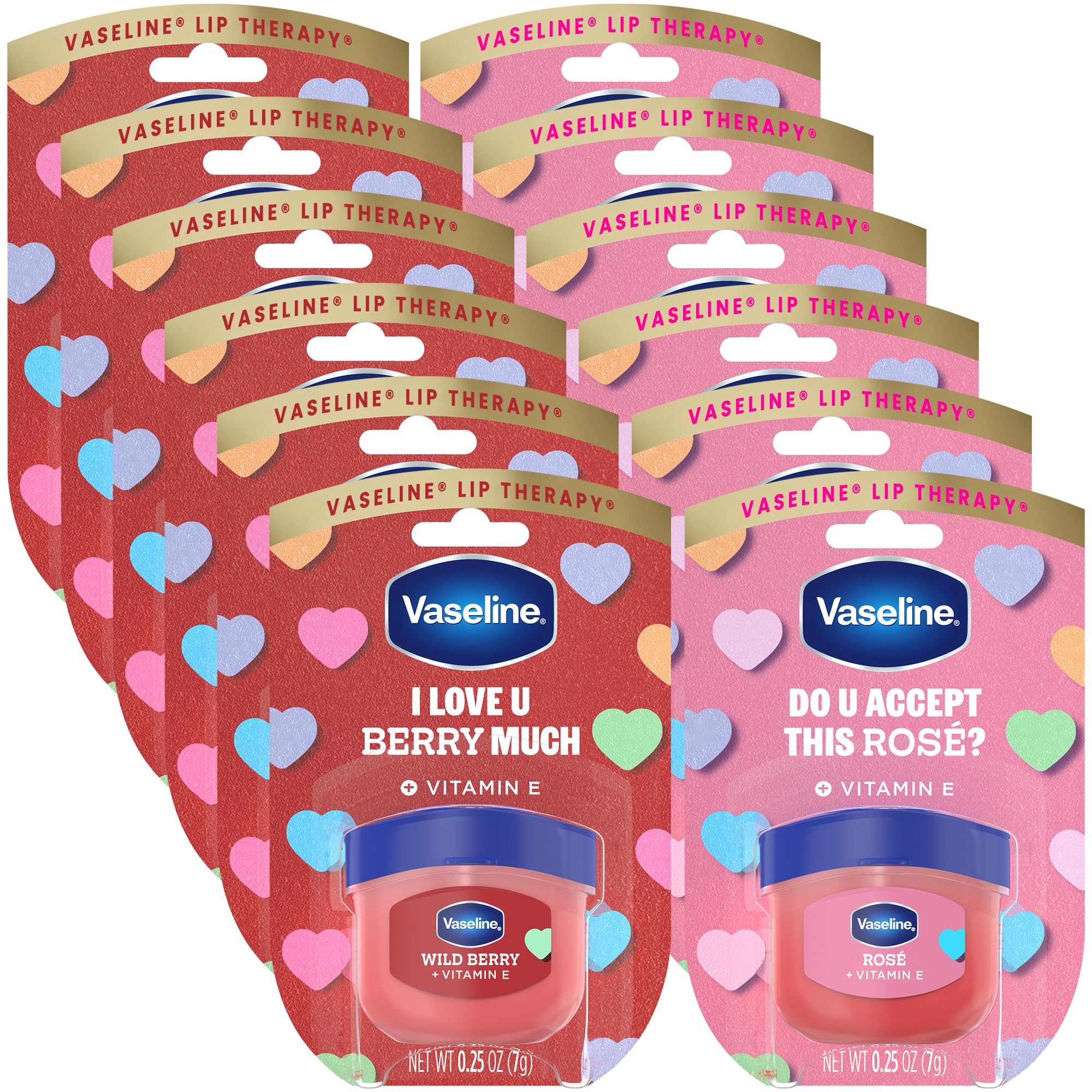 Amazon.com : Vaseline Lip Therapy Wild Berry + Rosé Variety 12