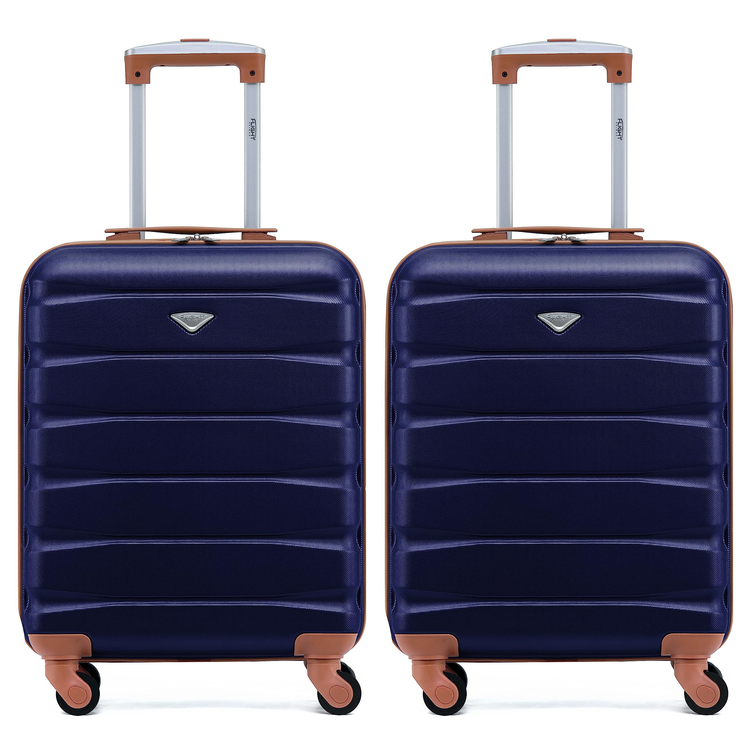 Flight Knight Suitcase Set of 2 Lightweight 4 Wheel ABS Hard Case Cabin Carry On Hand Luggage Approved for Over 100 Airlines Including easyJet, British Airways, Ryanair & Many More 55x35x20cm — view 112