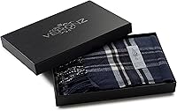 Vista 66 de Veronz - Bufanda clásica de invierno muy suave de aspecto lujoso y sensación de cachemira con caja de regalo Regalo a cuadros rosa y marrón