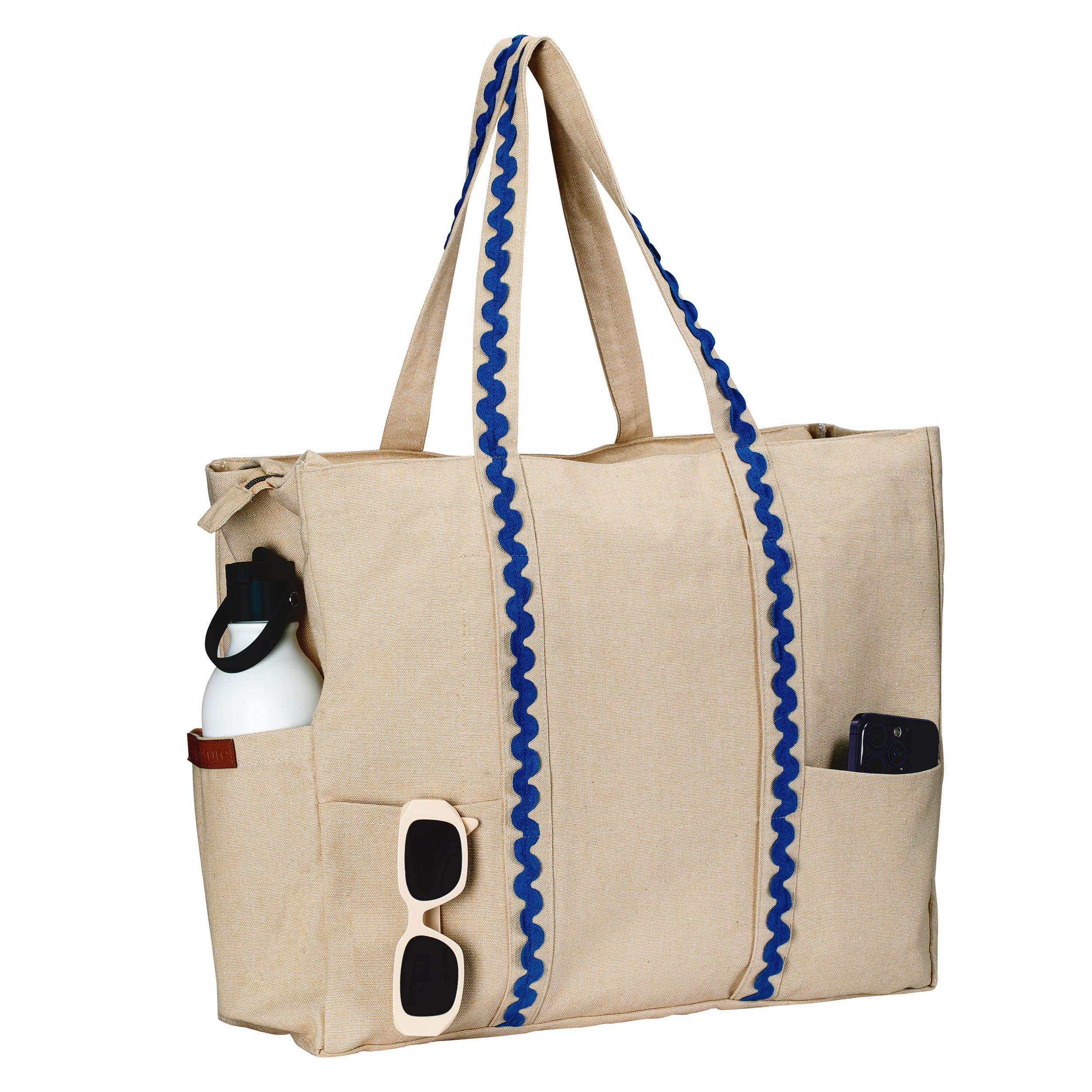 Bolsa 100% algodón resistente al agua con acabado duradero y amplio espacio interior 8