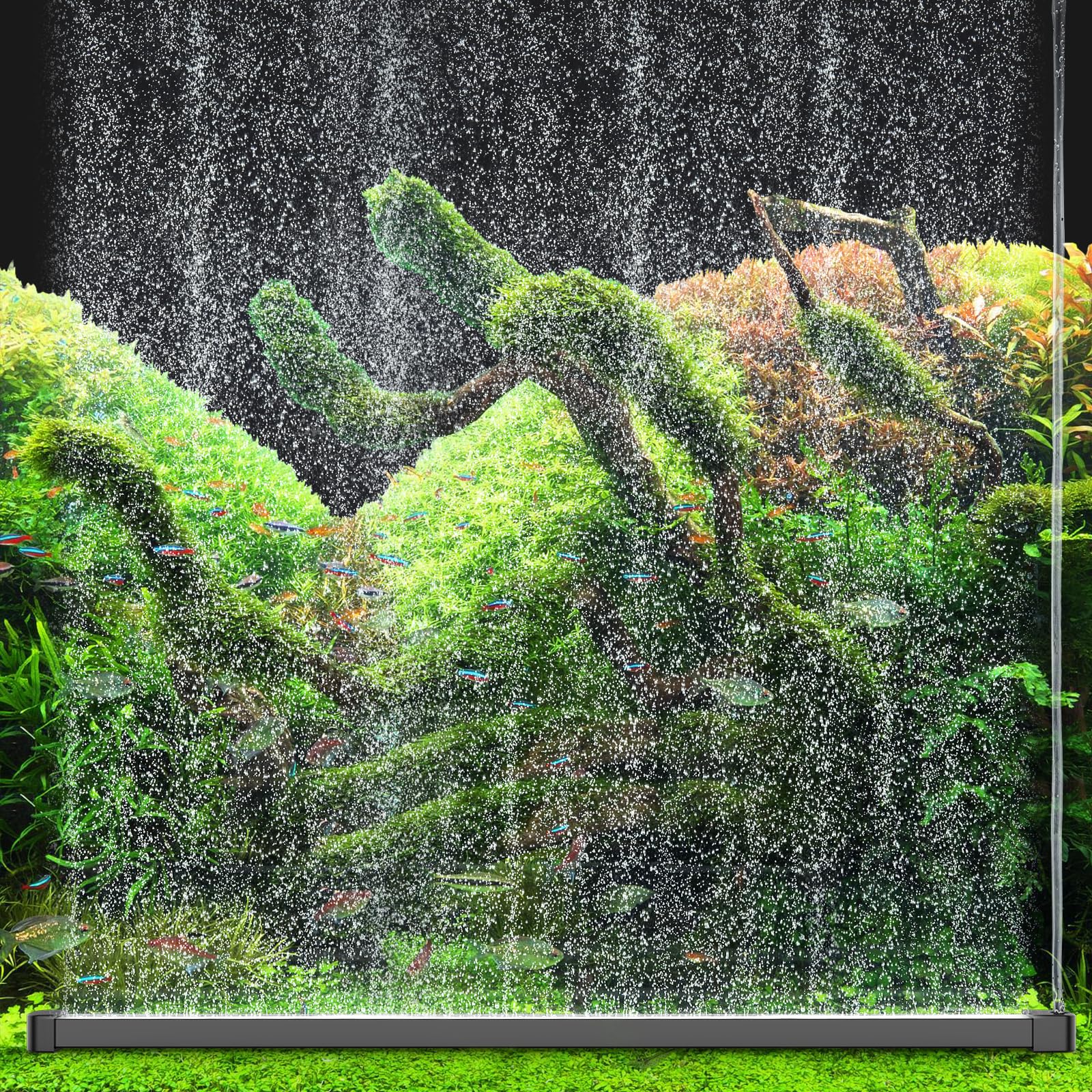 hygger Fish Tank Air Bubbler 80CM, Air Stones for Fish Tanks, Quiet Aquarium Bubble Long Strip, High Dissolved Oxygen Diffuser Bar, Micro Bar Bubbler Airstones for Freshwater Saltwater